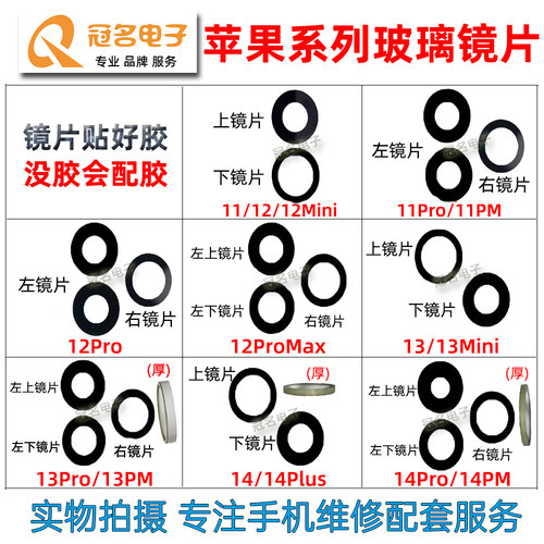 苹果全系列摄像头镜片