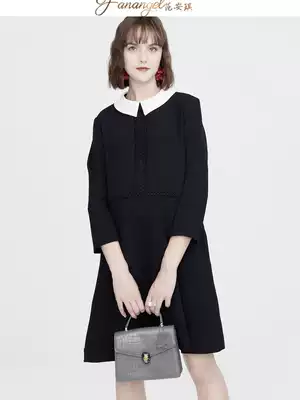 Pregnant women's work clothes Spring and autumn dresses Interview loose maternity dresses long-sleeved autumn fashion models