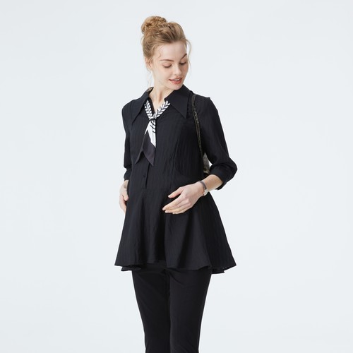 商务孕妇通勤职业装秋衬衫