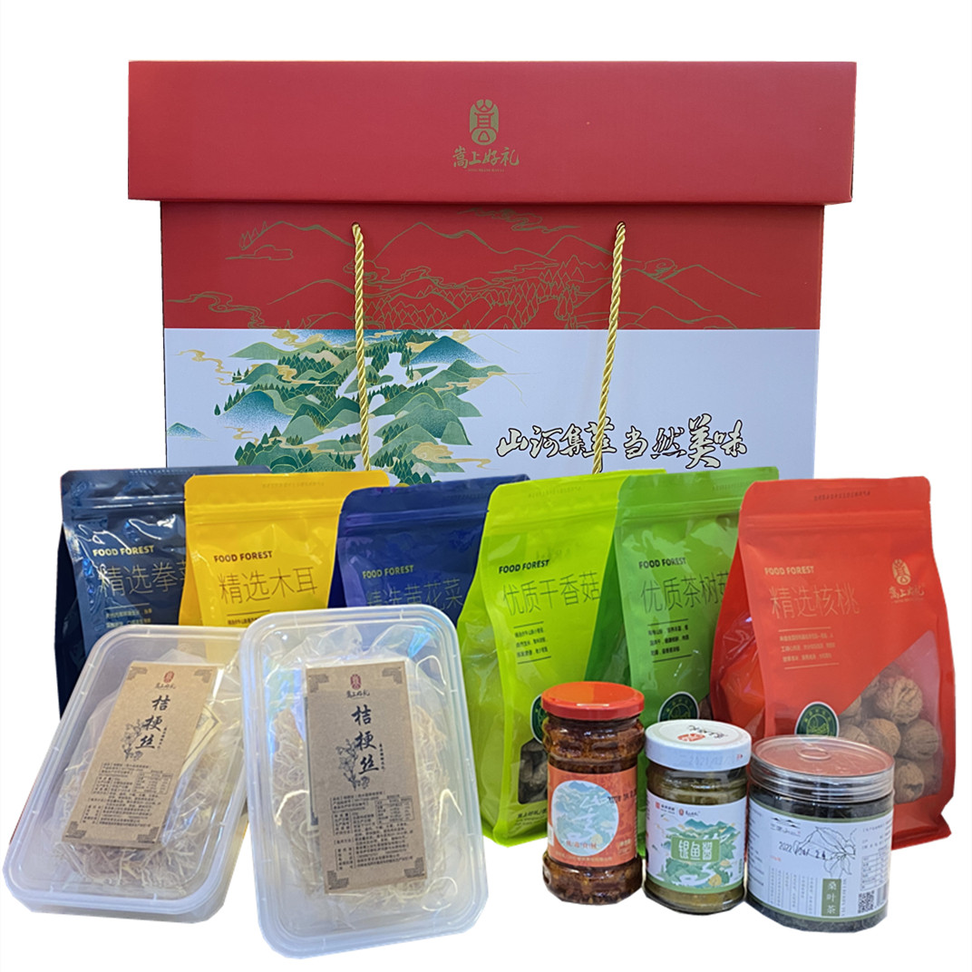 河南洛阳特产山珍大礼包农产品加工设备组合新春礼盒