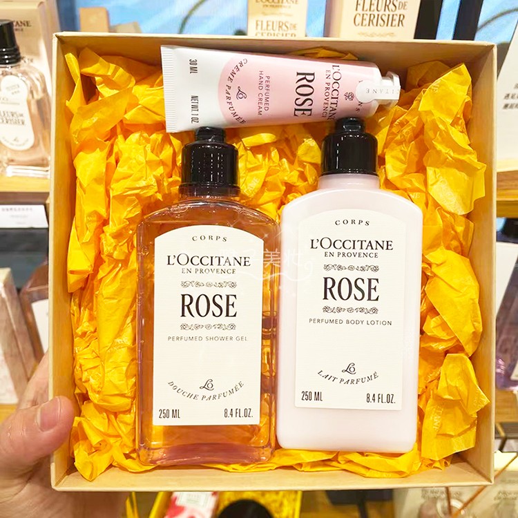 欧舒丹玫瑰系列礼盒套装