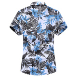 A26新款印花大码男衬衫花短袖P30尺码M-7XL，男装T恤，星座1203