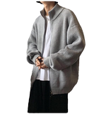新款宽松落肩开衫男生毛衣针织衫拉链外套2200p65，男装针织衫/毛衣，星座1203
