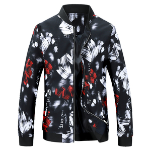 春秋装潮男花色大码夹克休闲男青年夹克外套JK823p65,男装夹克,星座1203