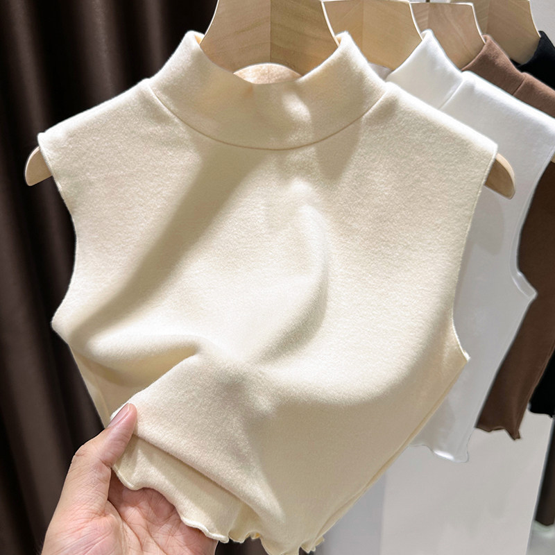 德绒内搭背心保暖百搭杏色澳绒打底衫无袖半高领假领子女秋冬双面,服饰配件/皮带/帽子/围巾,假领,淘宝优惠券,粉丝福利购,淘宝优惠卷