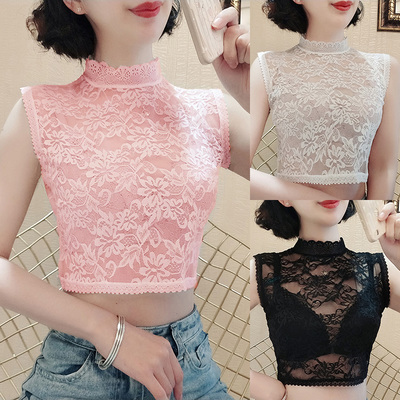 假领子女百搭假领高档春秋季衬衣卫衣配毛衣秋冬内搭蕾丝打底背心