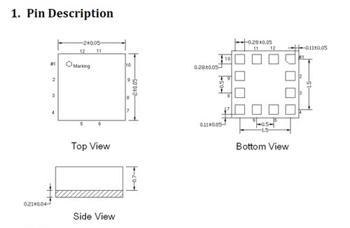 敏芯微加速度传感器MSA321替代MSA311 MSA301 MSA300 SC7A20TR