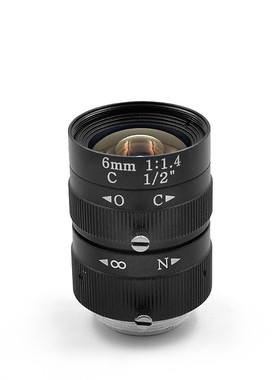 300万像素1/2工业相机高清镜头C接口6mm8mm手动光圈 监控镜头LENS