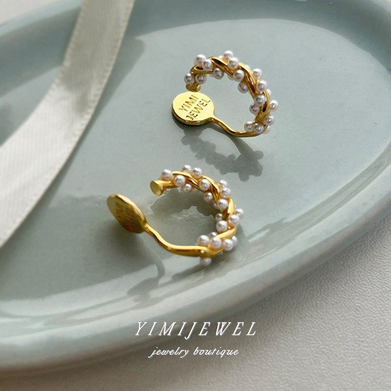 「浪漫萦绕」法式珍珠耳圈蚊香盘耳夹无耳洞耳饰女高级感轻奢耳环,饰品/流行首饰/时尚饰品新,耳夹,淘宝优惠券,粉丝福利购,淘宝优惠卷