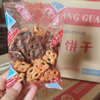 康元小兔子型饼干双重口感甜食品