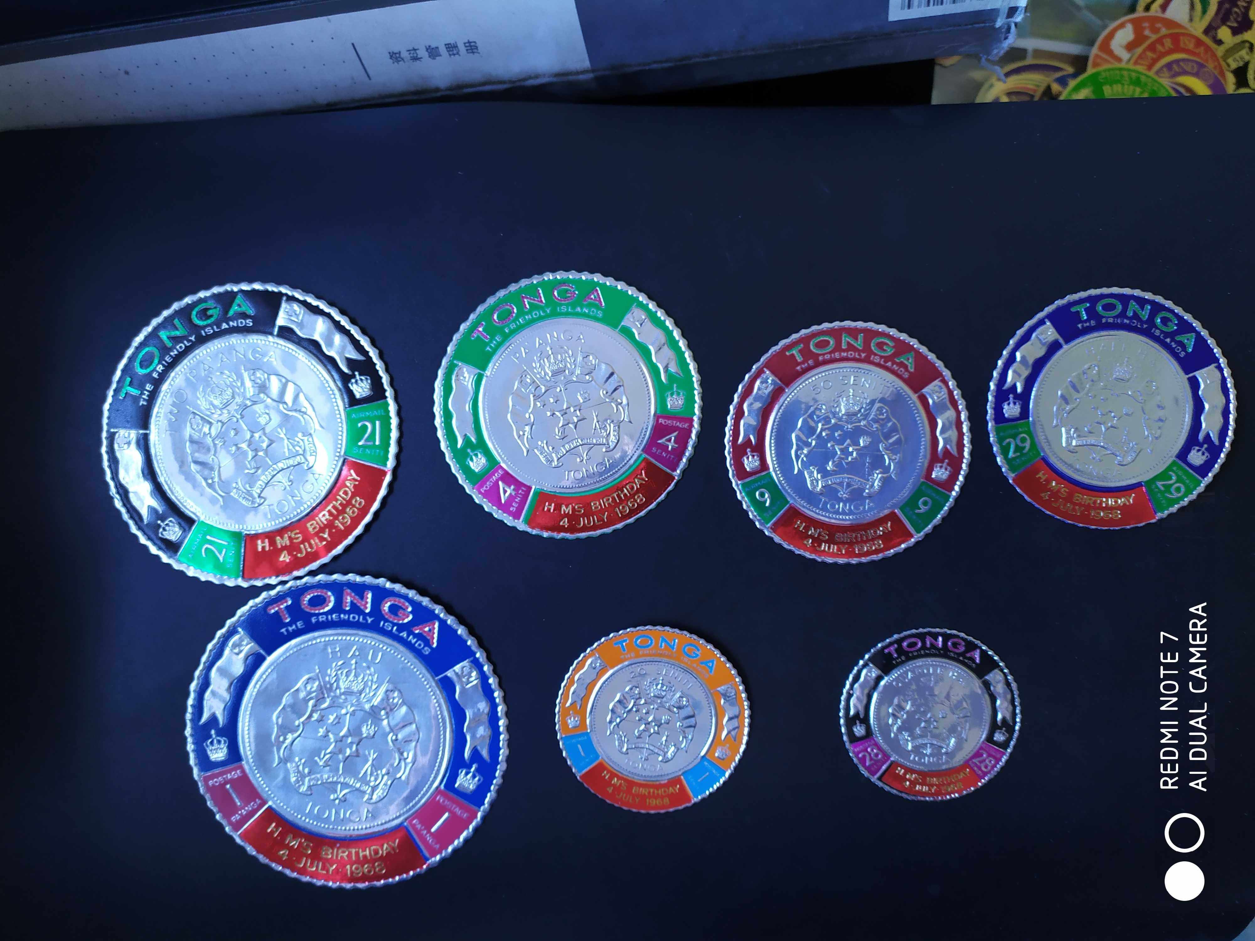 汤加1968年异形总统 国旗 国徽动物邮票7新