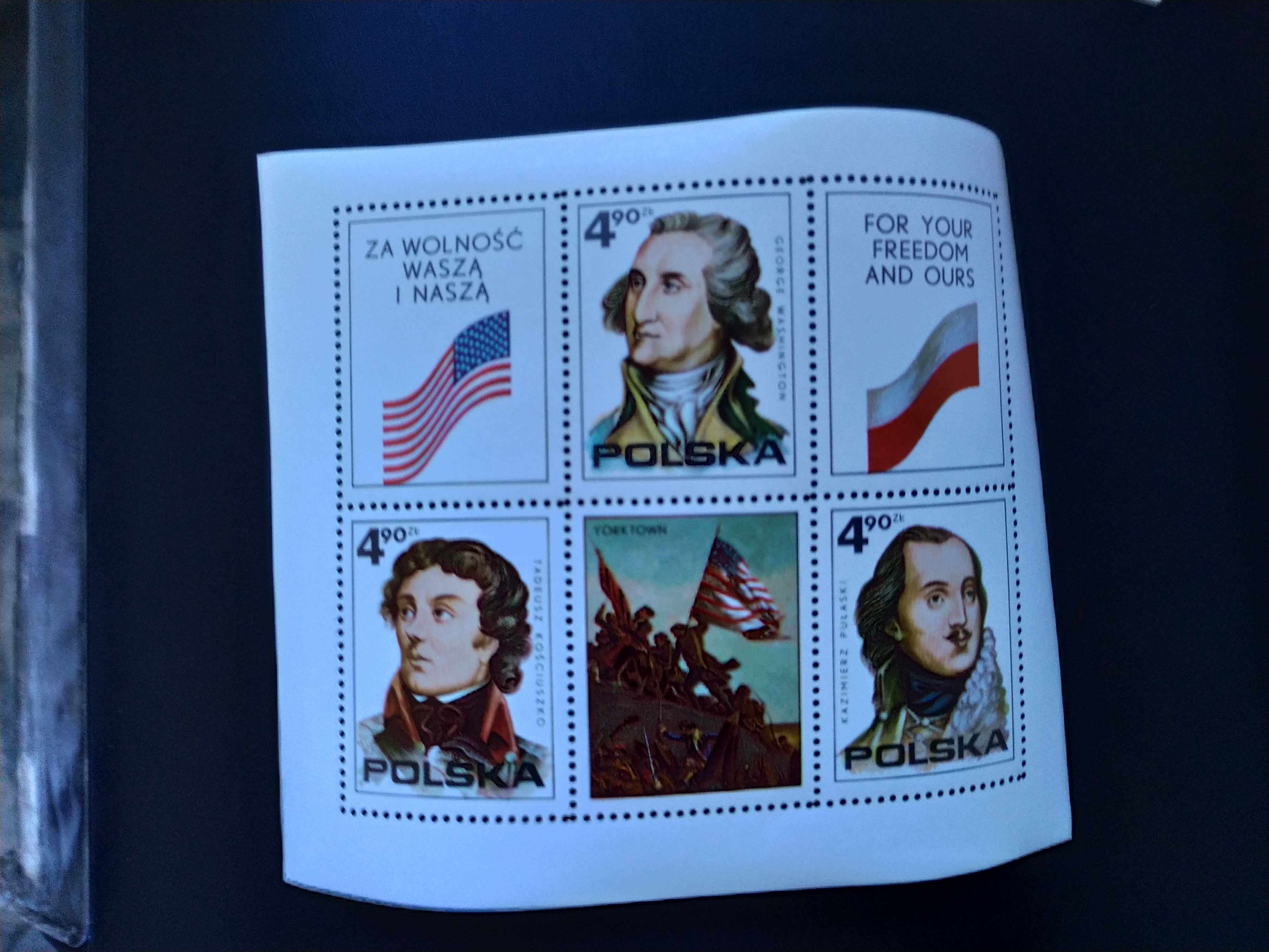 波兰1976年国旗美国独立战争200年邮票小全张1全新