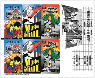 全新 乐高Lego 原装贴纸 10232 街景系列 大戏院