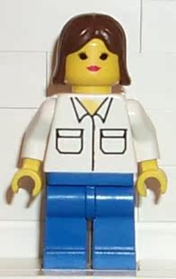 乐高Lego 经典城镇系列 人仔 twn001 女驾驶员 1255独占 1999年