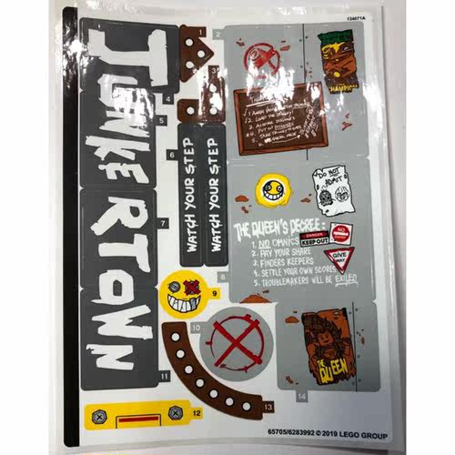 全新 乐高Lego 守望先锋系列 原装贴纸 75977  狂鼠与路霸