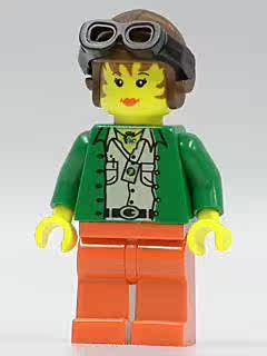 全新 乐高lego 冒险者系列 恐龙岛探险人仔 adv018   miss gail