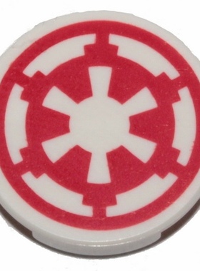 全新 乐高Lego 星球大战 零配件 14769 2*2红色帝国logo印刷砖