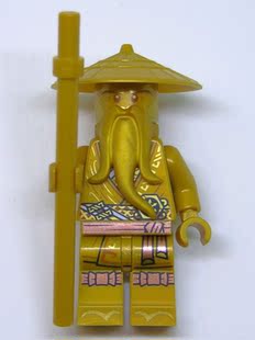 乐高Lego 幻影忍者 人仔 njo658 黄金吴大师 10周年纪念版 71741