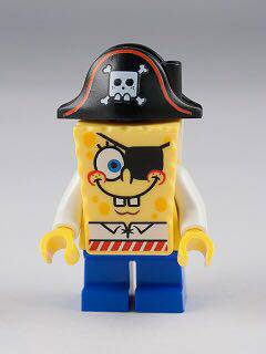 乐高Lego 海绵宝宝 绝版 人仔 bob032 海绵宝宝 海盗版 3817图片