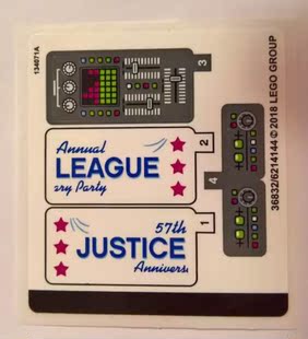 全新 乐高Lego 蝙蝠侠大电影 原装贴纸 70919 正义联盟周年晚会