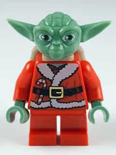 乐高Lego 星球大战 绝版人仔 sw358 尤达大师 圣诞版  7958
