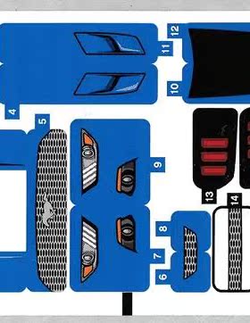 乐高Lego 超级赛车系列 原装贴纸 75871 福特野马GT
