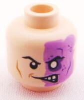 乐高Lego 零件 配件 蝙蝠侠 双面人 sh007头部 3626bpb0648 moc