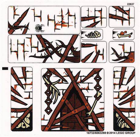 乐高lego 原装贴纸 79014 指环王霍比特人系列 多尔戈多之战