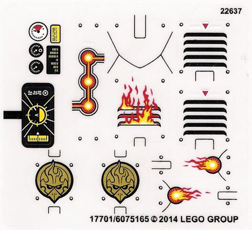 ÀÖ¸ßLego Æø¹¦´«Ææ 70142Ó¥½Ü˹µÄÁÒÑæÓ¥öÀ·ÉÐлúÔ×°ÌùÖ½ moc