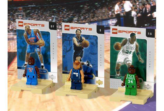全新 乐高Lego 3565 nba运动员 皮尔斯 斯塔克豪斯 纳什 绝版收藏