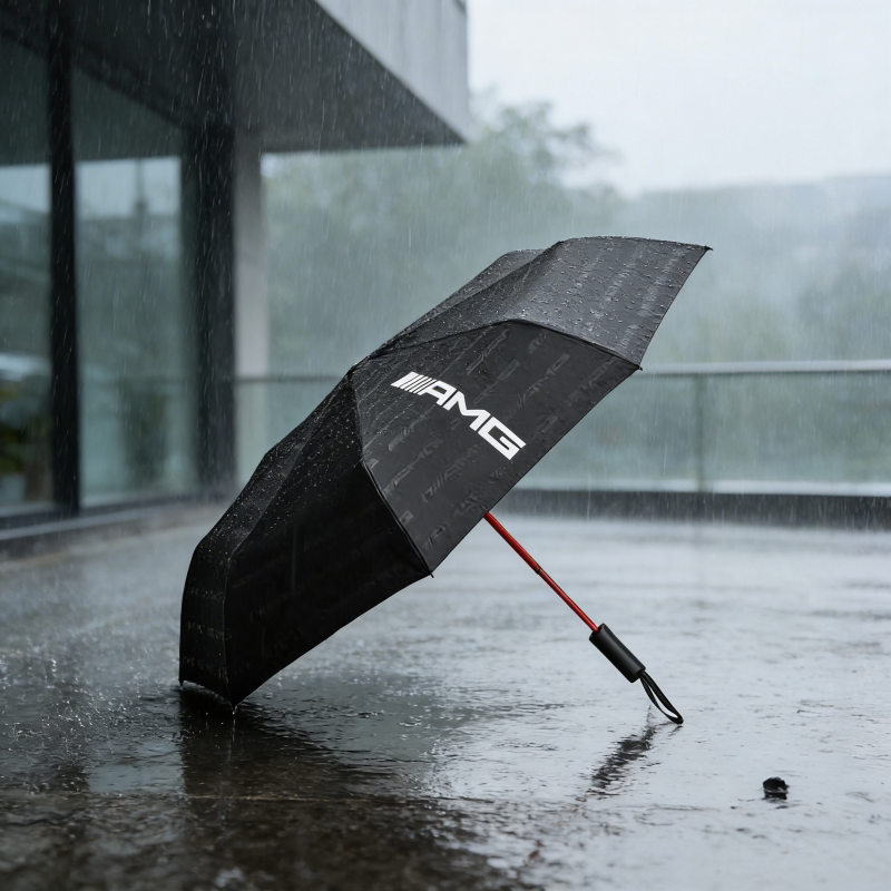 新款奔驰AMG自动三折晴雨伞