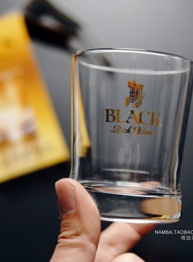 日本BLACK NIKKA Clear朝日妮卡玻璃酒杯 国王日式威士忌酒杯带盒