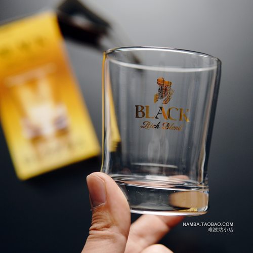 日本BLACK NIKKA Clear朝日妮卡玻璃酒杯 国王日式威士忌酒杯带盒