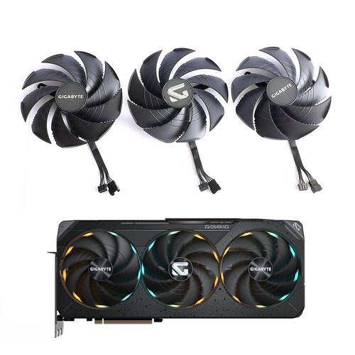 技嘉GIGABYTE RTX5090 5090D GAMING 魔鹰 显卡风扇