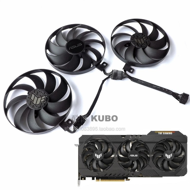 ASUS华硕 TUF RTX3060 3070 3080 3090显卡风扇双滚珠 5热管-封面