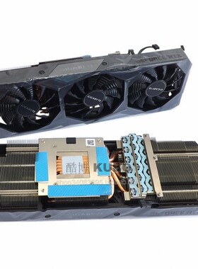 GIGABYTE技嘉 RTX 2070S 2080S GAMING显卡散热器 显卡风扇 6热管