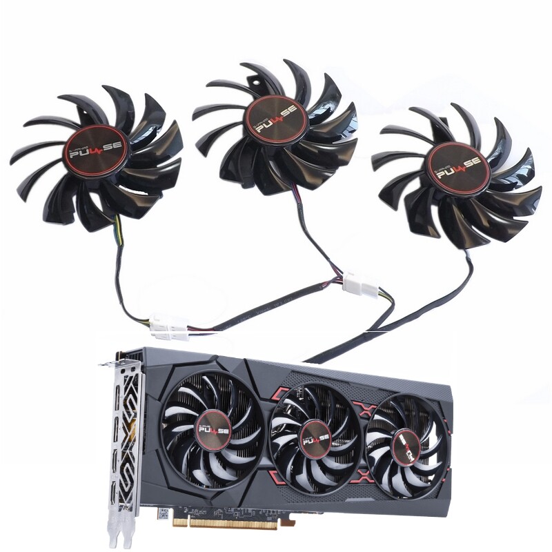 蓝宝石 RX5600XT 6G D6 白金版PRO OC 显卡风扇