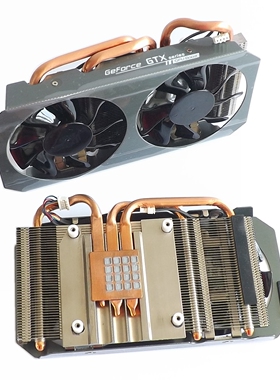 铜底3热管 公版 GTX760 GTX1060 ITX 58mm显卡散热器 显卡风扇