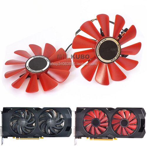 XFX讯景 RX470 480 560D 570  黑狼/战狼版 显卡风扇