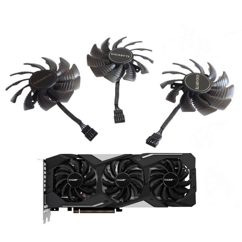 技嘉 RTX2060 2060S 2070 GTX980 1060 1070 1080 显卡风扇 - 实物图