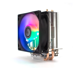 天极风通用型两热铜管风冷CPU散热器 机电脑i3i5静音风扇A200 台式