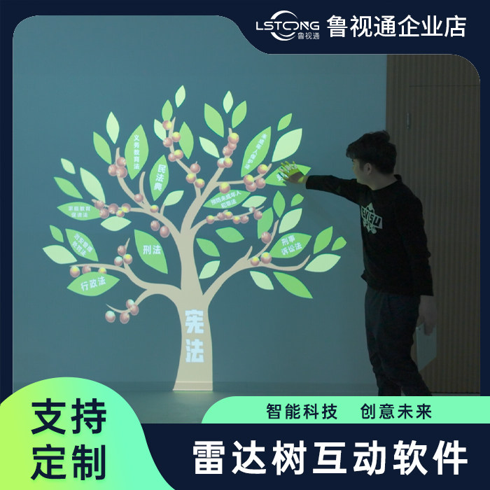 雷达树互动软件雷达互动查询软件展厅互动软件定制源头厂家