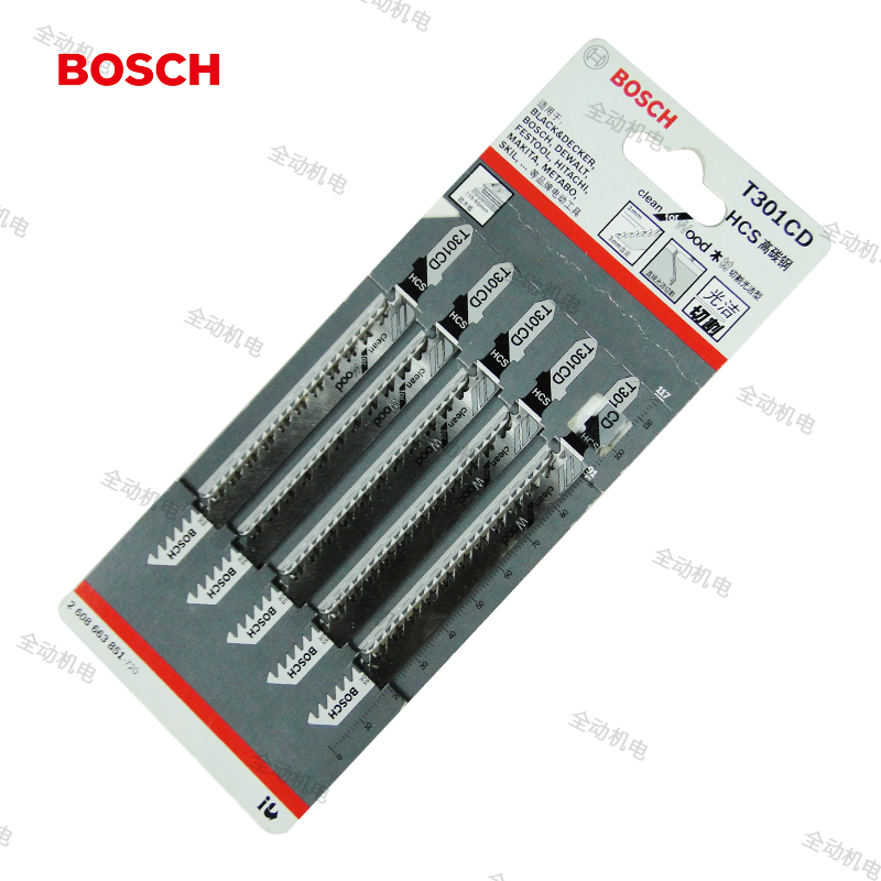博世曲线锯条T301CD五支装