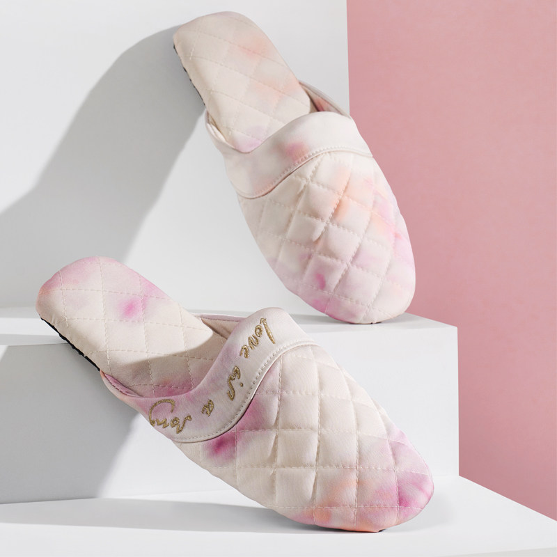 2025棉拖鞋女春秋绣花居家室内防水防滑全棉透气舒适法式静音简约,居家布艺,居家棉拖/棉鞋,淘宝优惠券,粉丝福利购,淘宝优惠卷