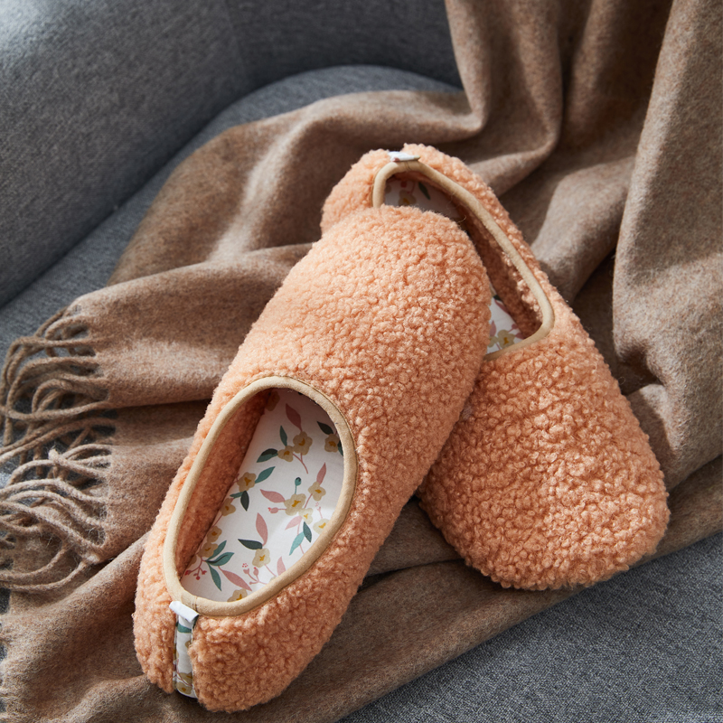 羊羔毛包跟软底防水静音防滑