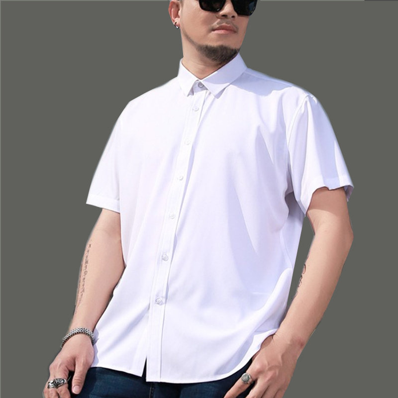 【运费险】加肥大码纯色工装衬衫