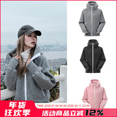 男女同款 鹅平替 双面密织摇粒绒 秋冬户外重磅防风连帽夹克外套