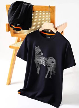 高端系列！出口Italy高端奢级水柔棉夏季男士压轴打底短袖T恤衫男