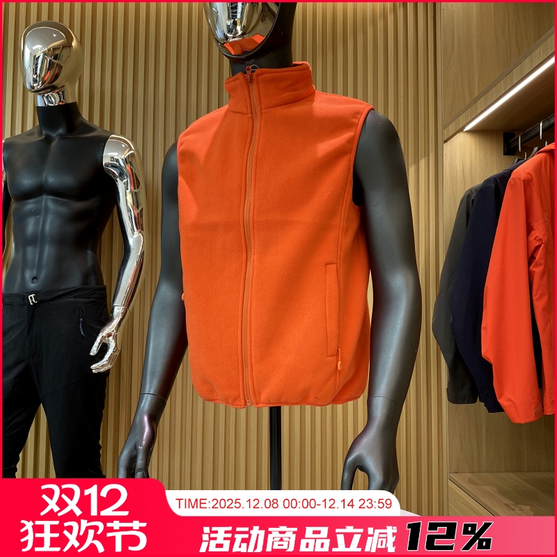 秋冬王炸！户外保暖立领拼接拉链口袋五色摇粒绒马甲情侣款