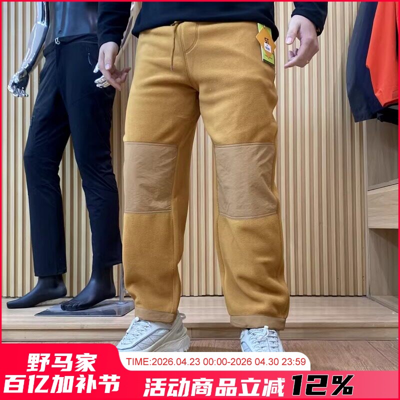 山系户外！加绒加厚！男女情侣款户外百搭摇粒绒保暖抓绒休闲裤潮